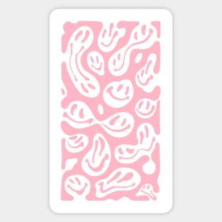 Melting Smiles in Light Pink Sticker